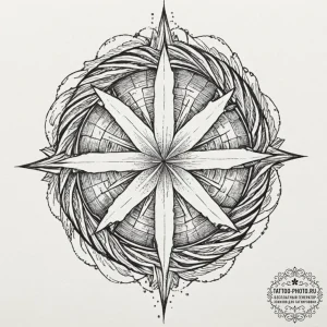 Tattoo sketch a person looking at a crossroad... - эскиз тату (№1751058758_0, 27.06.2025 21:12) — tattoo-photo.ru