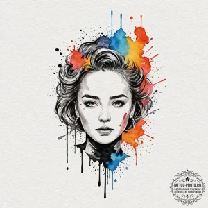 A sketch of the "sorry baby x" postcard from... - эскиз тату (№1751060181_0, 27.06.2025 21:36) — tattoo-photo.ru