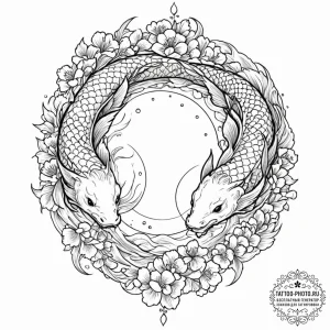 Tattoo design two halves of a globe, completi... - эскиз тату (№1751060930_0, 27.06.2025 21:48) — tattoo-photo.ru