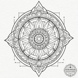 Tattoo design a surveyor's transit, symbolizi... - эскиз тату (№1751062967_0, 27.06.2025 22:22) — tattoo-photo.ru