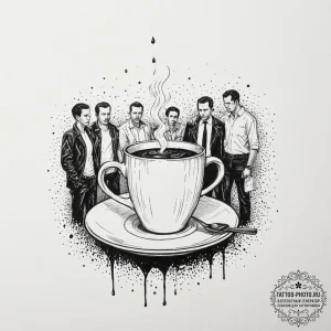 A sketch of the final scene from the usual su... - эскиз тату (№1751065216_0, 27.06.2025 23:00) — tattoo-photo.ru