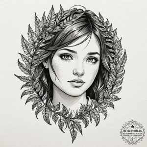 Ellie's fern tattoo from the last of us, tatt... - эскиз тату (№1751065325_0, 27.06.2025 23:02) — tattoo-photo.ru