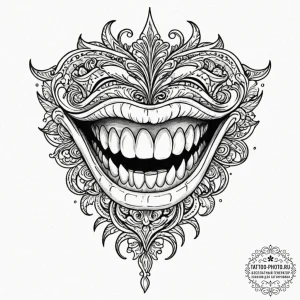 Tattoo design a stylized mimic chest with a h... - эскиз тату (№1751065532_0, 27.06.2025 23:05) — tattoo-photo.ru