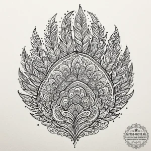Bear’s paw, ink illustration for tattoo, vibr… — эскиз тату (№1751068714_0, 27.06.2025 23:58) — tattoo-photo.ru