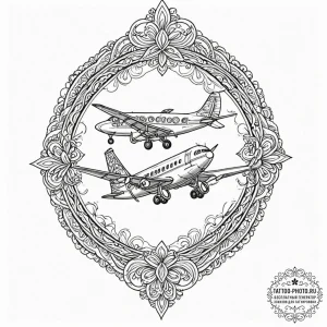 Tattoo sketch a tiny airplane or bird., tatto... - эскиз тату (№1751072209_0, 28.06.2025 00:56) — tattoo-photo.ru