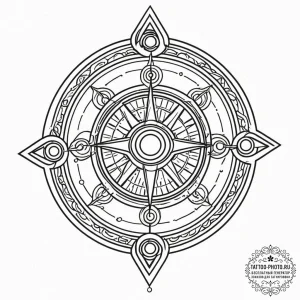 A linework tattoo of the eye of agamotto,, ta... - эскиз тату (№1751078226_0, 28.06.2025 02:37) — tattoo-photo.ru