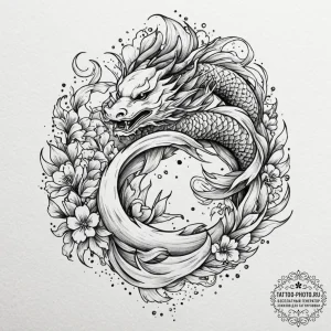Tattoo design a soft, dreamy watercolor backg... - эскиз тату (№1751079643_0, 28.06.2025 03:00) — tattoo-photo.ru
