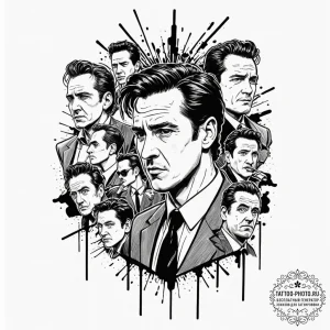 A sketch of the "ear" scene from reservoir do... - эскиз тату (№1751080306_0, 28.06.2025 03:11) — tattoo-photo.ru