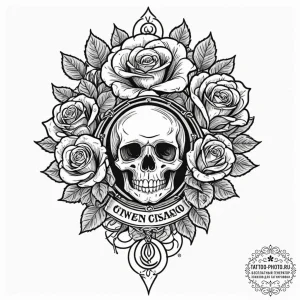 Camera, artistic tattoo sketch, on a clean wh... - эскиз тату (№1751082594_0, 28.06.2025 03:49) — tattoo-photo.ru