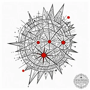 Tattoo design a 'star map' with two specific... - эскиз тату (№1751083266_0, 28.06.2025 04:01) — tattoo-photo.ru