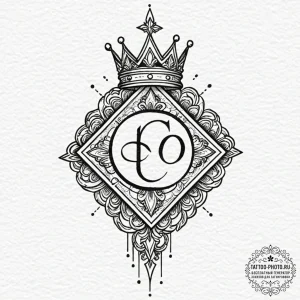 Tattoo design a stylized "player" symbol with... - эскиз тату (№1751085665_0, 28.06.2025 04:41) — tattoo-photo.ru