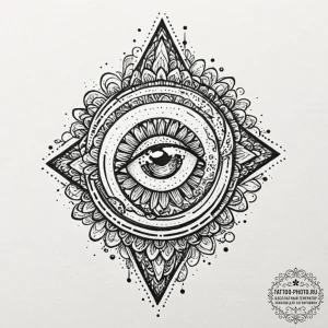 Tattoo design a single, tiny dot or a minimal... - эскиз тату (№1751086820_0, 28.06.2025 05:00) — tattoo-photo.ru