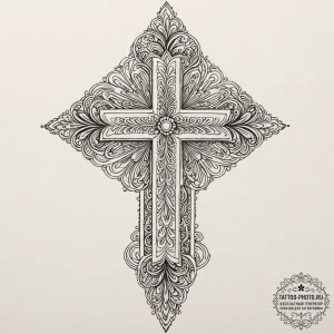 Tattoo sketch a word with subtle floral accen... - эскиз тату (№1751090147_0, 28.06.2025 05:55) — tattoo-photo.ru
