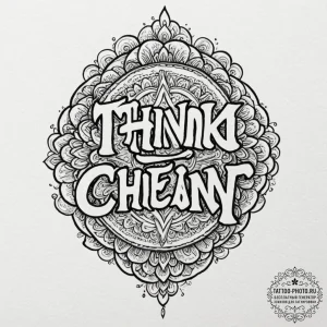 A chicano lettering tattoo "i think this just... - эскиз тату (№1751090266_0, 28.06.2025 05:57) — tattoo-photo.ru