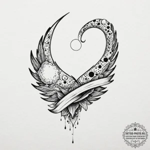 Tattoo design a galaxy forming a powerful, ab... - эскиз тату (№1751094555_0, 28.06.2025 07:09) — tattoo-photo.ru
