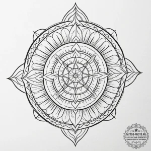Tattoo sketch a zodiac symbol with a tiny, ab... - эскиз тату (№1751103244_0, 28.06.2025 09:34) — tattoo-photo.ru