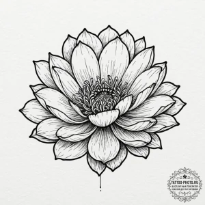 Tattoo sketch a flower that only blooms at ni... - эскиз тату (№1751106513_0, 28.06.2025 10:28) — tattoo-photo.ru