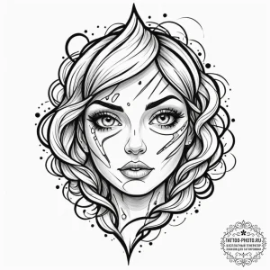 Tattoo design a fluid, powerful stroke that o... - эскиз тату (№1751107384_0, 28.06.2025 10:43) — tattoo-photo.ru