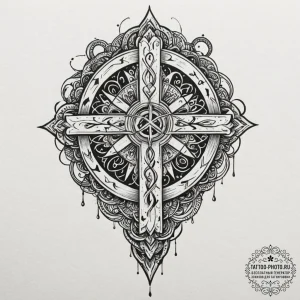 125. tattoo sketch: "lelya" rune surrounded b... - эскиз тату (№1751107606_0, 28.06.2025 10:46) — tattoo-photo.ru