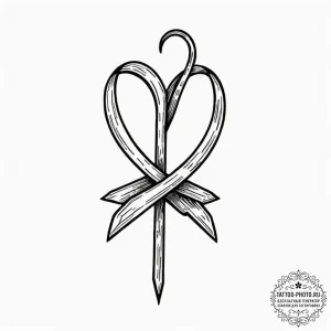 A wishbone, ink illustration for tattoo, on a... - эскиз тату (№1751108915_0, 28.06.2025 11:08) — tattoo-photo.ru