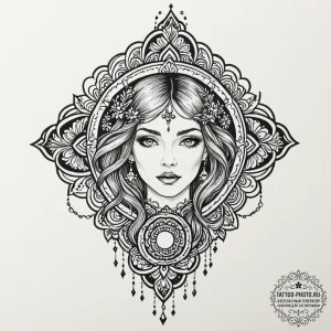 Tattoo design a striking contrast of blackwor... - эскиз тату (№1751109500_0, 28.06.2025 11:18) — tattoo-photo.ru