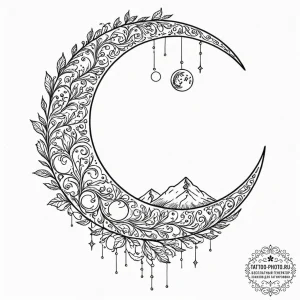 Tattoo design a tree whose branches are holdi... - эскиз тату (№1751120339_0, 28.06.2025 14:18) — tattoo-photo.ru