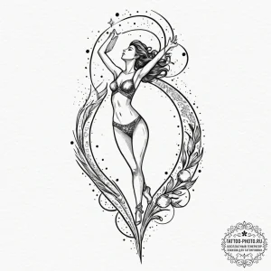 Tattoo design a human silhouette, transparent... - эскиз тату (№1751127877_0, 28.06.2025 16:24) — tattoo-photo.ru
