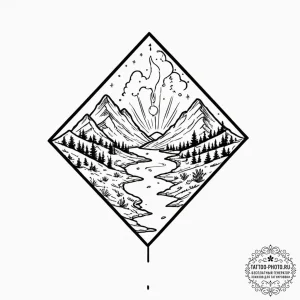 Tattoo sketch 'press start' on a minimalist s... - эскиз тату (№1751128094_0, 28.06.2025 16:28) — tattoo-photo.ru