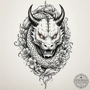 Tattoo sketch a stylized bull's head, solid a... - эскиз тату (№1751128195_0, 28.06.2025 16:29) — tattoo-photo.ru