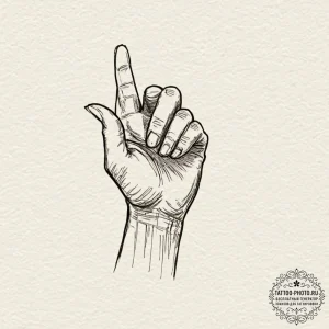 A minimalist tattoo of the "one way out!" cha... - эскиз тату (№1751131950_0, 28.06.2025 17:32) — tattoo-photo.ru