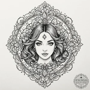 Tattoo design a thread that starts on one per... - эскиз тату (№1751133774_0, 28.06.2025 18:02) — tattoo-photo.ru