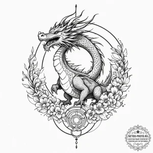 A graphic novel style tattoo of haku in his d... - эскиз тату (№1751134299_0, 28.06.2025 18:11) — tattoo-photo.ru