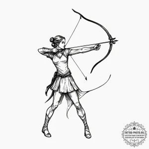 Tattoo sketch a sagittarius archer, drawing a... - эскиз тату (№1751137390_0, 28.06.2025 19:03) — tattoo-photo.ru
