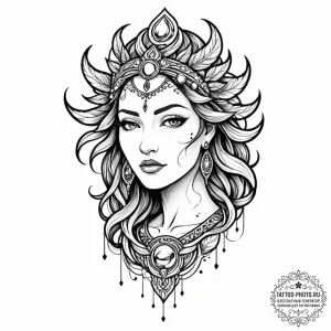 руна берегиня (bereginya, protection, goddess... - эскиз тату (№1751141461_0, 28.06.2025 20:11) — tattoo-photo.ru