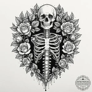 Tattoo design a surreal image of a person ope... - эскиз тату (№1751150177_0, 28.06.2025 22:36) — tattoo-photo.ru