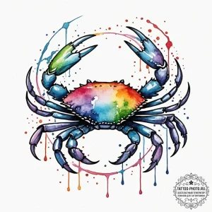 Tattoo design a cancer crab, its shell as a b... - эскиз тату (№1751151051_0, 28.06.2025 22:50) — tattoo-photo.ru