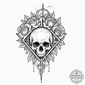 114. tattoo design: a minimalist "istok" rune... - эскиз тату (№1751151281_0, 28.06.2025 22:54) — tattoo-photo.ru