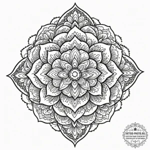 Tattoo design an abstract "embrace" in linewo... - эскиз тату (№1751152374_0, 28.06.2025 23:12) — tattoo-photo.ru