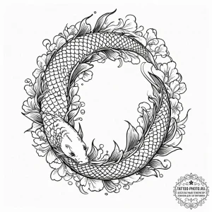 A shot of a bustling open-air fish market., t... - эскиз тату (№1751152922_0, 28.06.2025 23:22) — tattoo-photo.ru
