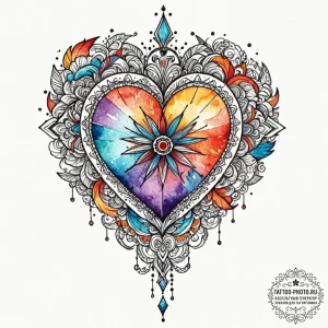 Tattoo design a pixelated heart container tha... - эскиз тату (№1751153662_0, 28.06.2025 23:34) — tattoo-photo.ru