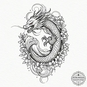 Tattoo sketch an abstract representation of a... - эскиз тату (№1751156917_0, 29.06.2025 00:28) — tattoo-photo.ru