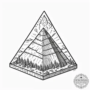 Linework tattoo of the tyrell corporation's p... - эскиз тату (№1751158324_0, 29.06.2025 00:52) — tattoo-photo.ru