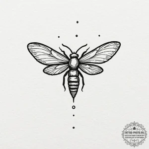 The firefly symbol from the last of us, tatto... - эскиз тату (№1751159139_0, 29.06.2025 01:05) — tattoo-photo.ru