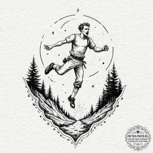 A neo-traditional tattoo of max mayfield levi... - эскиз тату (№1751159939_0, 29.06.2025 01:18) — tattoo-photo.ru