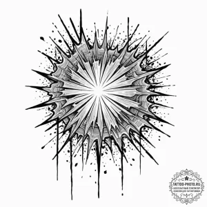 Tattoo design a shattered screen effect with... - эскиз тату (№1751160998_0, 29.06.2025 01:36) — tattoo-photo.ru