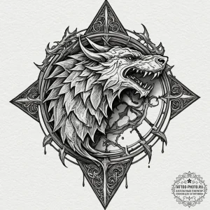 A house sigil from game of thrones (e.g., sta... - эскиз тату (№1751163633_0, 29.06.2025 02:20) — tattoo-photo.ru