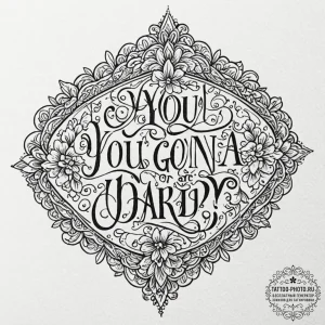 A chicano lettering tattoo "are you gonna bar... - эскиз тату (№1751165101_0, 29.06.2025 02:45) — tattoo-photo.ru