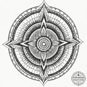 Tattoo sketch a series of concentric circles,... - эскиз тату (№1751167387_0, 29.06.2025 03:23) — tattoo-photo.ru