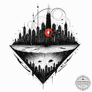 Tattoo design a glowing force field protectin... - эскиз тату (№1751170561_0, 29.06.2025 04:16) — tattoo-photo.ru