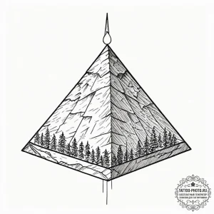 Linework tattoo of the tyrell corporation's p... - эскиз тату (№1751174368_0, 29.06.2025 05:19) — tattoo-photo.ru